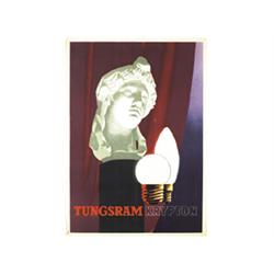 Placard, TUNGSRAM KRYPTON, Designer: Paul Gabor 