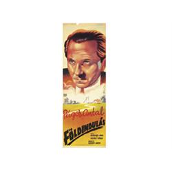 Placard, FÖLDINDULÁS (earthquake), Designer: Sinka Mátyás (?) 