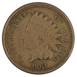 1861 Indian Cent Coin