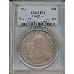 1803 $1 Liberty Bust Dollar Coin PCGS F12