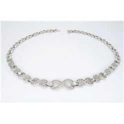 14KT White Gold 4.75ctw Diamond Necklace