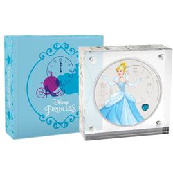 2018 $2 Disney Cinderella with Gemstone Silver Niue Coin