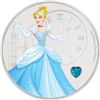 Image 2 : 2018 $2 Disney Cinderella with Gemstone Silver Niue Coin