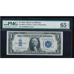 1934 $1 Silver Certificate PMG 65EPQ