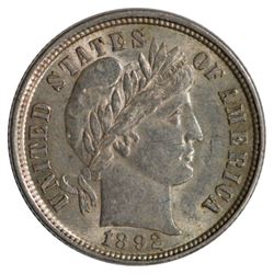 1892 Barber Dime Coin