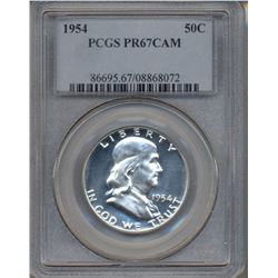 1954 Franklin Half Dollar Coin PCGS PR67CAM