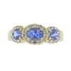 Image 1 : 14KT Yellow Gold Tanzanite and Diamond Ring