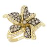 Image 3 : Levian 14KT Yellow Gold 1.50ctw Diamond Ring