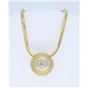 Image 1 : 14K Yellow Gold 0.25ct Diamond Pendant with Chain