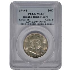 1949-S Franklin Half Dollar Coin PCGS MS65