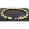 Image 6 : 14KT Yellow Gold 2.08ctw Diamond Bracelet