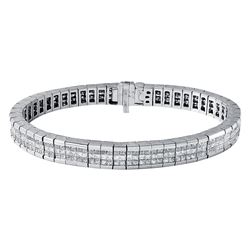 14KT White Gold 8.70ctw Diamond Bracelet