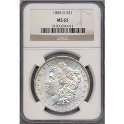 1888-O $1 Morgan Silver Dollar Coin NGC MS65