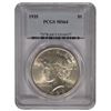 Image 1 : 1935 $1 Peace Silver Dollar Coin PCGS MS64