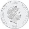 Image 3 : 2018 $2 Disney Cinderella with Gemstone Silver Niue Coin