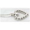 Image 5 : 14KT White Gold 1.00ctw Diamond Pendant with Chain