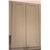 Image 17 : Approx. 11 White Upper Cabinets w/ Melamine Shelving 40" H & 30" H (Width Measurements Listed)
