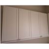 Image 25 : Approx. 11 White Upper Cabinets w/ Melamine Shelving 40" H & 30" H (Width Measurements Listed)