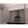 Image 8 : Approx. 11 White Upper Cabinets w/ Melamine Shelving 40" H & 30" H (Width Measurements Listed)