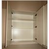Image 10 : 9 White Upper Cabinets 40" Height (36, 36, 30, 30, 30, 30, 30, 36, 36 Width), Melamine Wrap Shelving