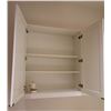 Image 14 : 9 White Upper Cabinets 40" Height (36, 36, 30, 30, 30, 30, 30, 36, 36 Width), Melamine Wrap Shelving