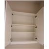 Image 16 : 9 White Upper Cabinets 40" Height (36, 36, 30, 30, 30, 30, 30, 36, 36 Width), Melamine Wrap Shelving