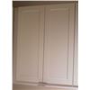 Image 17 : 9 White Upper Cabinets 40" Height (36, 36, 30, 30, 30, 30, 30, 36, 36 Width), Melamine Wrap Shelving