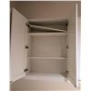 Image 18 : 9 White Upper Cabinets 40" Height (36, 36, 30, 30, 30, 30, 30, 36, 36 Width), Melamine Wrap Shelving