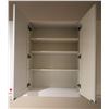 Image 24 : 9 White Upper Cabinets 40" Height (36, 36, 30, 30, 30, 30, 30, 36, 36 Width), Melamine Wrap Shelving