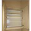Image 30 : 9 White Upper Cabinets 40" Height (36, 36, 30, 30, 30, 30, 30, 36, 36 Width), Melamine Wrap Shelving