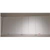 Image 4 : 9 White Upper Cabinets 40" Height (36, 36, 30, 30, 30, 30, 30, 36, 36 Width), Melamine Wrap Shelving
