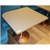 Image 1 : Brown Polished Natural Stone Table w/ Rounded Corner 36" x 30" (no dents or dings)