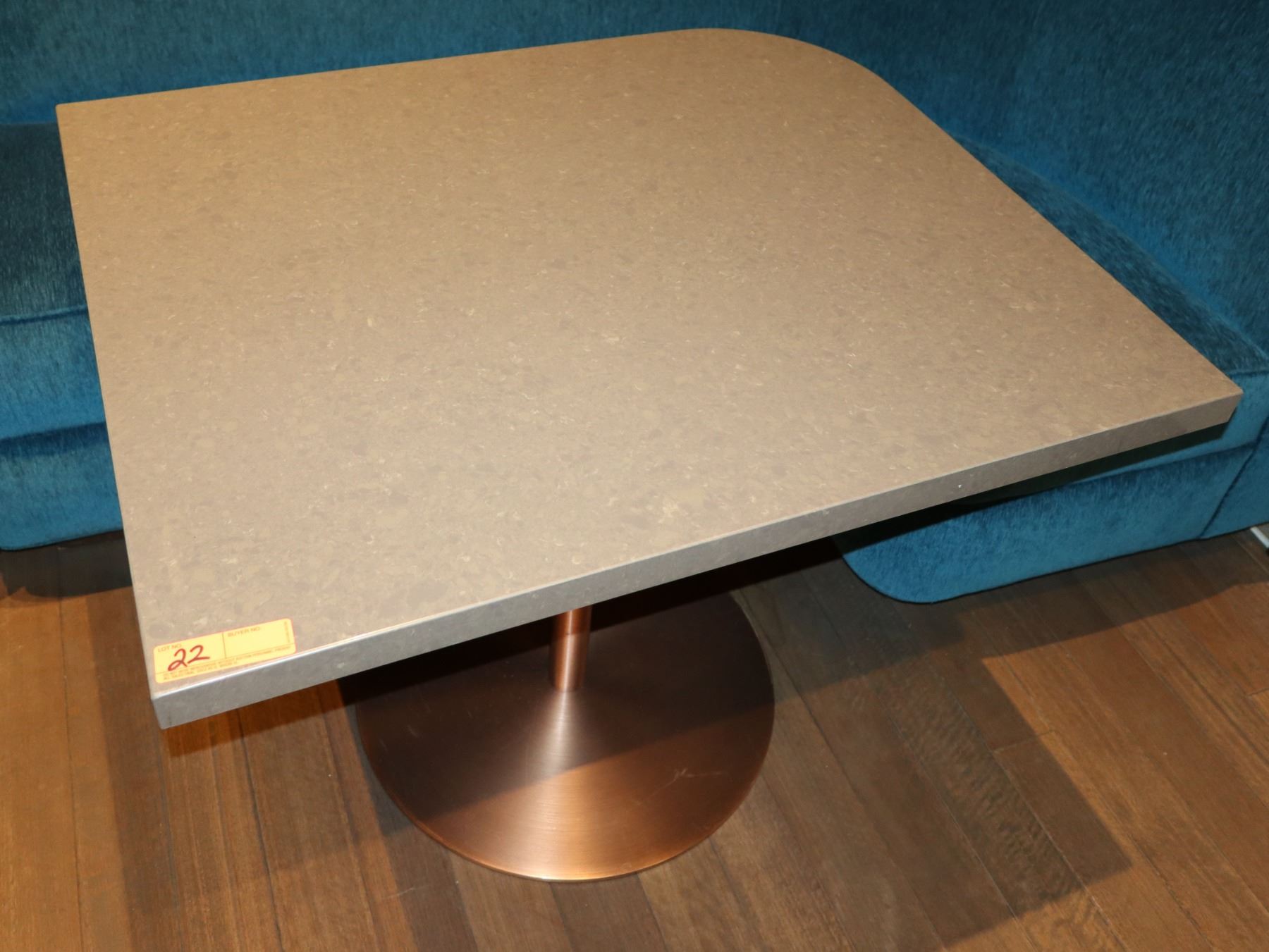 Brown Polished Natural Stone Table W Rounded Corner 36 X 30 No Dents Or Dings Oahu Auctions