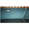 Image 8 : Teal Blue Curved Banquette (Chenille Upholstered), Approx. 6' Overall L, 27.5" Depth