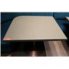 Image 2 : Brown Polished Natural Stone Table w/ Rounded Corner 36" x 30" (no dents or dings)