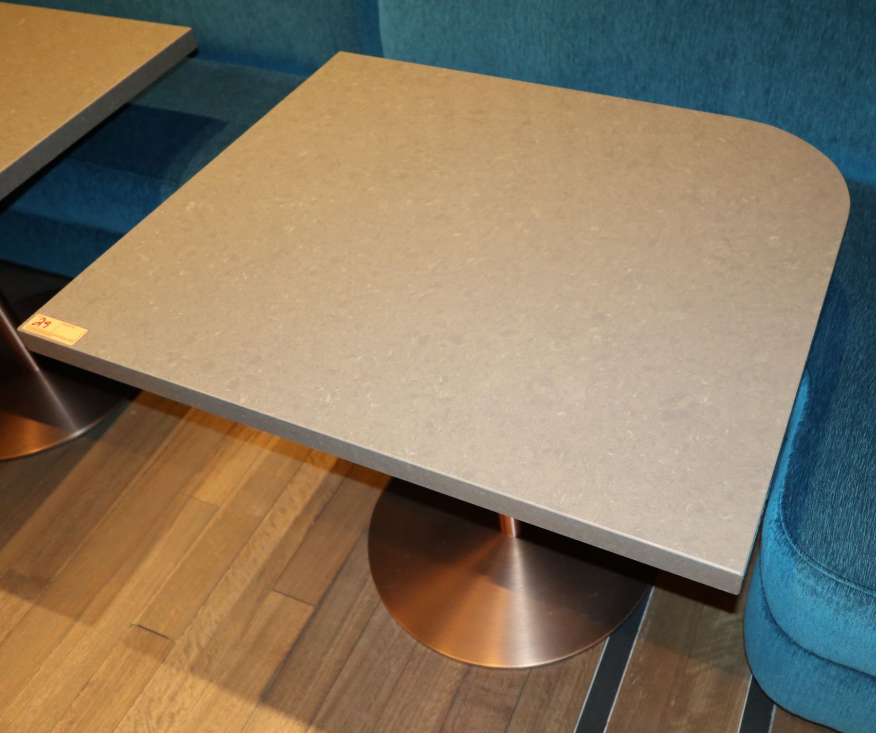 Brown Polished Natural Stone Table W Rounded Corner 36 X 30 No Dents Or Dings Oahu Auctions