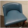 Image 4 : ENO Low Back Bar Stools w/Blue Leather (purchased for $4537 each stool)