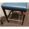 Image 7 : ENO Low Back Bar Stools w/Blue Leather (purchased for $4537 each stool)