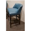 Image 8 : ENO Low Back Bar Stools w/Blue Leather (purchased for $4537 each stool)