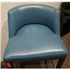 Image 7 : ENO Low Back Bar Stools w/Blue Leather (purchased for $4537 each stool)