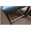 Image 4 : ENO Low Back Bar Stools w/Blue Leather (purchased for $4537 each stool)