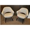 Image 1 : Pair of Knoll Saarinen Executive Arm Chairs, Back Ht 31.5”, $1500 Retail Each