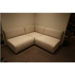 3-Piece Modular Sofa Ensemble (each: 39" depth, 39” width, 32” ht)