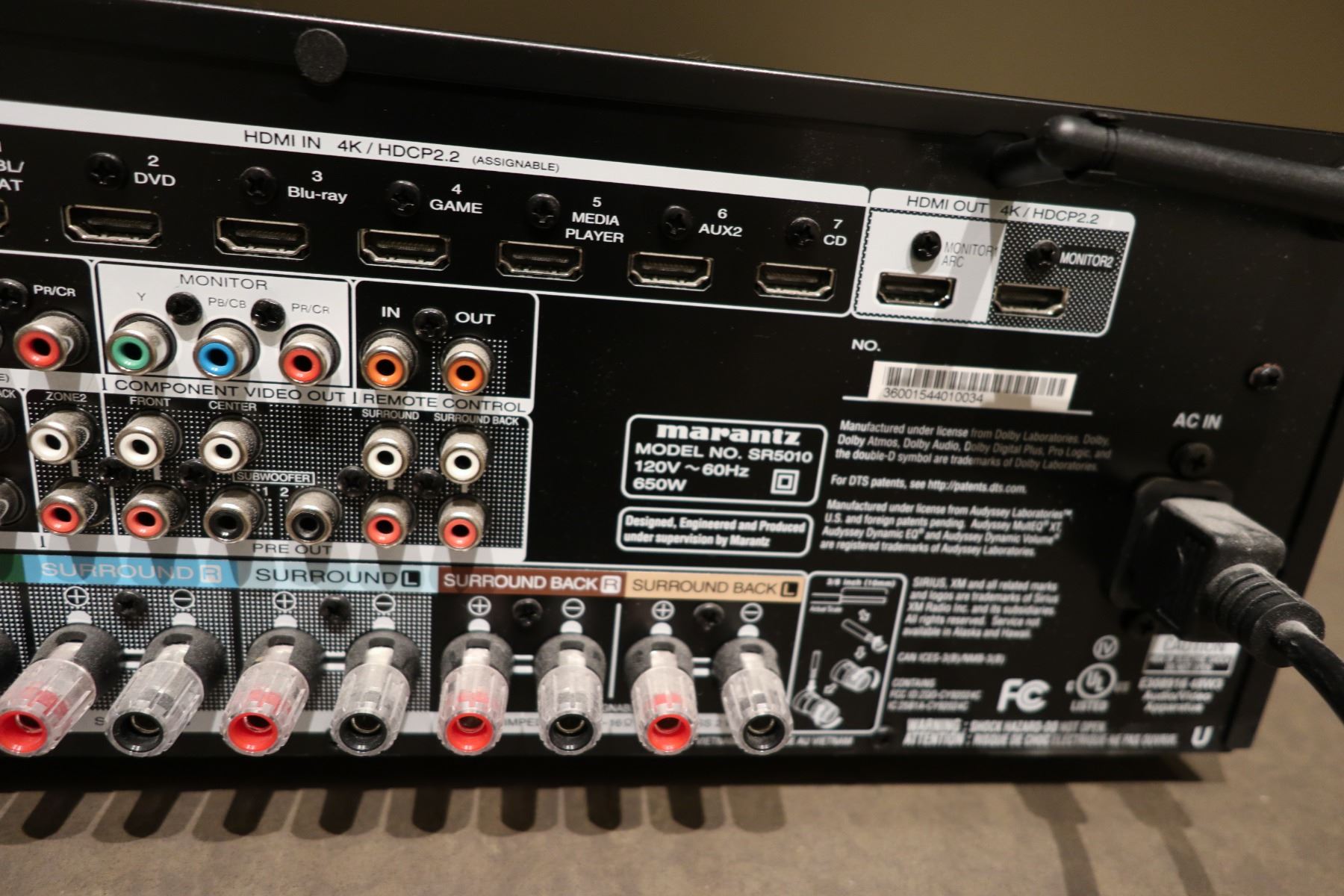 Marantz SR5010 AV Surround Receiver Retail $899 - Oahu Auctions