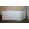 Image 2 : White Geometric Reception Desk/Station  7’ Front, 7' Back, 42” H, 25.5” Depth