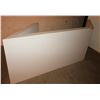 Image 3 : White Geometric Reception Desk/Station  7’ Front, 7' Back, 42” H, 25.5” Depth