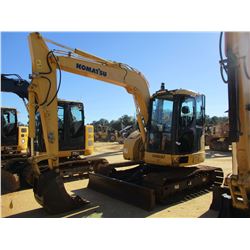 2012 KOMATSU PC78US-8 HYDRAULIC EXCAVATOR, VIN/SN:17363 - 8' STICK, 22" BUCKET, AUX HYD, CAB, A/C, M