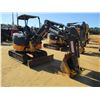 Image 2 : 2014 JOHN DEERE 27D MINI EXCAVATOR, VIN/SN:258662 - 4' STICK, 18" BUCKET, COUPLER, AUX HYD, BLADE, R