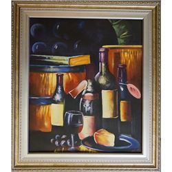 A Still Life Painting on Canvas.