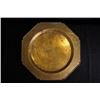 Image 2 : A Large Early 20th Century Carved "Figures" Octagonal Bronze Plate.